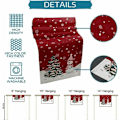 Miniatyrbild 5 av 5: Merry Christmas Table Runner 90 tum lång tvättbar säckväv linnebordssamling för middag, fest, middag, semester, C