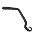 Pikkukuva 2 / 5: Kukkaripustusteline, rautainen seinäkoukku Kukkaripustusteline 2kpl musta 4PCS BLACK