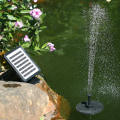 Pikkukuva 5 / 5: Solar Fountain LED-valo suihkulähde ulkona