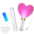 Miniatyrbillede 2 af 4: Koncert cheer rekvisitter glødende kærlighed lys stick fersken hjerte lys stick LED lys stick hjerteformet cheer stick (fremhæv 3W)