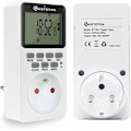 Miniatyrbillede 1 af 5: Plug-in digital timer-udtag 16A 3600W LCD-skærm 20 grupper On/Off Proable timer 24 timer 7 dage AC220V Energi S