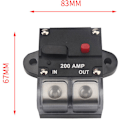 Miniatyrbillede 2 af 5: Bilstereo Restorable Circuit Breaker Bilstereo Sikringsholder Switching Power Supply 200A