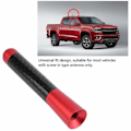 Miniatyrbillede 5 af 5: Bilantenne, 8CM Carbon Fiber Screw Radio Kort antenne til Universal Car Modification (Rød)
