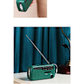 Miniatyrbillede 2 af 3: NOAA AM FM Radio Håndsving Dynamo Solar Power Radio Multifunktion Nødradio med LED Lys Sirene Bærbar Batte