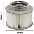 Miniatyrbild 2 av 5: 2st patronfilter MSPA FD2089 Spa Spas Del Sil Ersättning Uppblåsbart Poolverktyg Universal Round
