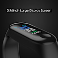 Miniatyrbild 4 av 4: Puls- och blodtrycksövervakning Bluetooth Smart Armband (svart)