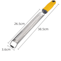Miniatyrbillede 3 af 5: PRO Citrus Zester & Manuelt ostejern - Parmesan, Citron, Ingefær, Hvidløg, Muskatnød, Chokolade - Skarpt rustfrit stål Bl