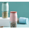 Miniatyrbillede 3 af 5: Manuelt glaspeberpulver friskkværnet havsalt og peberkværn (100 ml grønt kort),