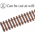 Miniatyrbild 4 av 5: Miniatyrträdgårdsstaket Trästaket, flexibelt miniatyrstaket, träminiatyrstaket Miniatyrträdgårdsstaket trädgårdsdekoration Mini trästaket 5*90c