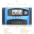 Miniatyrbillede 5 af 5: 12V/24V Smart Battery MPPT Solar Panel Regulator Controller med 5 USB-porte LCD-skærm, maks. ladestrøm 30A