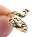 Miniatyrbillede 1 af 4: Hæklet løkke Peacock Design Justerbar syning Ring Bære fingerbøl strikkeudstyr til husholdningen 1