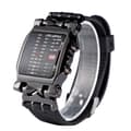 Elektronisk LED-klocka för män och kvinnor med PU-armband och datumfunktion