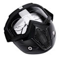 Miniatyrbillede 2 af 3: Harley retro maske vindspejl anti-dug langrend