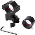 Miniatyrbild 3 av 5: 25,4 mm 1&#39;&#39;/30 mm Quick Detach Scope Rings Convert Rings Ring, 20 mm Weaver Picatinny för infraröd Night Vision Scope Torch
