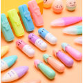 Miniatyrbillede 1 af 2: 2 stk Creative Cartoon Highlighter 6 Farve Sæt Pill Shape Farve Marker Mini Highlighter (701-6 Pills),