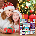 Miniatyrbild 3 av 7: Julklappskalender med 24 par strumpor, 24 par julstrumpor, tryckta mönsterstrumpor, andningsbara mjuka vinterstrumpor för män och kvinnor