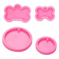 Pikkukuva 2 / 4: 4kpl Diy Dog Tag Mold Bone Keychain Mold Avaimenperän molds