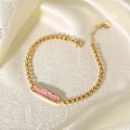 Miniatyrbild 5 av 5: Armband Square Daily Outfit Metallic Element B1376 JDB201295-WT