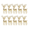 Miniatyrbild 4 av 4: 12 st Julelement Berlocker Legering Rådjursfigur Jul Diy Berlocker
