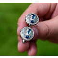 Pikkukuva 3 / 4: Kalvosinnapit Tree of Life Time Gem Miesten paita Metallinen Crystal Cuff Stud ranskalainen nappi