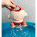 Miniatyrbillede 3 af 4: Børnebad swimmingpool badekar vandlegetøj sommer babybadeværelse roterende vandstrålebruser (lyserød)