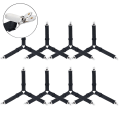 Miniatyrbillede 1 af 5: Piao 3-vejs Justerbar Heavy Duty Sheet Holder Fastener Gripper Clip Sling Strap