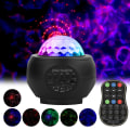 Miniatyrbillede 2 af 5: LED-stjernehimmelprojektor, roterbart bluetooth-stjernehimmellys, rødt og grønt USB-laserlys (USB, sort, intet indbygget batteri)