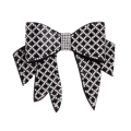 Miniatyrbild 1 av 3: Temperament Rhinestone Bow (1# Svart Pläd Bow Large)