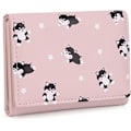 Miniatyrbillede 1 af 5: Kawaii Pung Til Piger Sød Kat Vegansk Læder Kortholder Organizer Small Trifold Dame Pung, Menw Cat A916-782 Pink