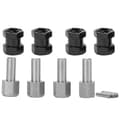 RC Förlängningshjul Hex Nav Driver Adapter för D90 AX10 CC01 SCX10 F350 Svart