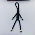 Pikkukuva 4 / 5: Sailor Cord avaimenperäriipus käsintehty neule Ihmisen muotoinen köysi riippuva koriste pussin leikkaustyökaluun Black