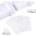 Miniatyrbillede 1 af 4: Transparent mesh sandsæk 13*18cm hvid 120stk