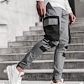Pikkukuva 2 / 5: Miesten Colorblock Cargo Jogger -housut Gray M