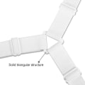 Miniatyrbillede 3 af 5: Sengelagsbåre fast 8 stykker, elastisk madrasbåre Fitted sheet Sengelinned justerbar, trekantet griberholdere til justerbare lagner F