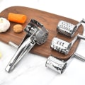Miniatyrbillede 3 af 5: Oste rivejern i rustfrit stål med 4 tromleblade