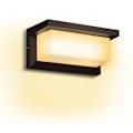 Miniatyrbillede 1 af 5: LED Væglampe 18W LED Sensor IP65 Udendørsbelysning med Bevægelsessensor Terrasse Have Varm Hvid-Sort