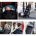 Miniatyrbillede 3 af 3: Fodposer til klapvogne, Skridsikker fodpose babyklapvogn i blød termisk Deluxe fleece,Varme Tykke Græsser Vandtæt Bla