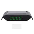 Digital bilklocka Auto Lastbil Soldriven Tid Datum Temperatur LCD-display Trådlös Grön Belysning