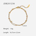 Miniatyrbillede 1 af 5: Armbånd Sample Style Daily Outfit Metallic Element B1459