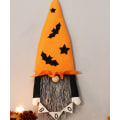 Pikkukuva 3 / 4: Halloween kasvoton keltainen lepakkohattu vanha mies riippuva lippu nukke seinälle ripustettavat kodin koristeet