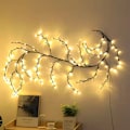 Miniatyrbillede 3 af 4: Home led branch rattan lampe - varmt lys