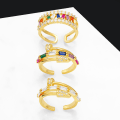 Pikkukuva 2 / 5: Sormus Vintage Zircon Metallic Element muotikorut Ac10243 B