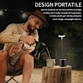 Miniatyrbillede 5 af 5: Trådløs bordlampe, 6000mAh genopladeligt batteri, 2 lysstyrkeniveauer, metal sengelampe, til stue, soveværelse, af