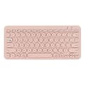 78-tangenters trådlöst tangentbord Bluetooth 5.0 Programmerbart Ergonomiskt Laptop-tangentbord för Windows för IOS för Android Rosa