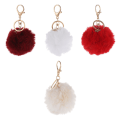 Pikkukuva 3 / 4: Pom Pom avaimenperä Pehmo auton avaimenperä Holiday avaimenperä Faux Fur avaimenperä