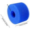 Miniatyrbillede 3 af 5: Filtersvamp, Aquarium Filter Svamp, Pool Filter Skum, Genanvendeligt Vaskbart Pool Filter, Genanvendeligt Spa Filter 108*40*73MM