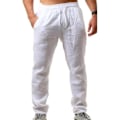 Pikkukuva 1 / 2: miesten kesäiset pellavahousut White 2XL