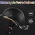 Pikkukuva 3 / 5: Baseball Cap Kypärä Moottoripyörä Retro Kypärät Kesä Open Face Skootteri Cruiser Chopperille Naiset Minä