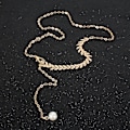 Miniatyrbillede 3 af 5: Halskæde Pearlchoker modesmykker B1621