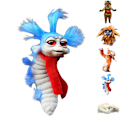 Pikkukuva 2 / 2: Labyrinth Worm pehmolelu (15cm)